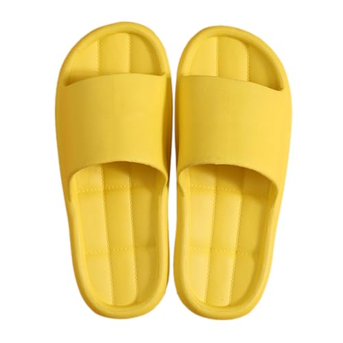 Generisch Badeschlappen Herren rutschfest,Slippers Men Summer Pantoffeln Outdoor/Indoor Strandschuhe Einfarbig Freizeitschuhe Open Toe Atmungsaktiv Trekkingschuhe Weich Leicht Flache Schuhe Bequem von Generisch