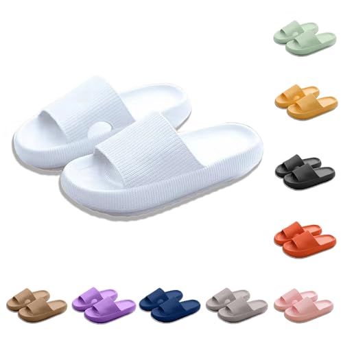 Generisch Badeschuhe Damen Herren Original Slippers Super Weich hauslatschen Sommer Pantoletten Indoor/Outdoor Hausschlappen Unisex Badeschlappen Rutschfest Badelatschen leicht Hausschuhe von Generisch
