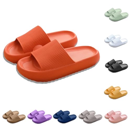 Generisch Badeschuhe Damen Herren Original Slippers Super Weich hauslatschen Sommer Pantoletten Indoor/Outdoor Hausschlappen Unisex Badeschlappen Rutschfest Badelatschen leicht Hausschuhe von Generisch