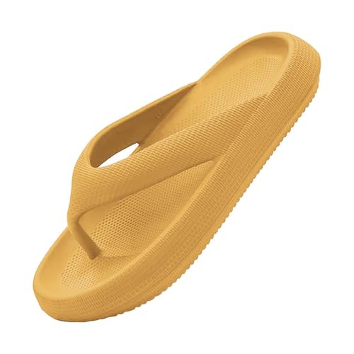 Generisch Badeschuhe Damen Zehentrenner Badelatschen Dicker Sohle Flip Flops Weich Rutschfeste Badeschlappen Cozislides Slippers Leicht Sommerschuhe Breiter Fuß Badesandalen Wolke Hausschuhe von Generisch