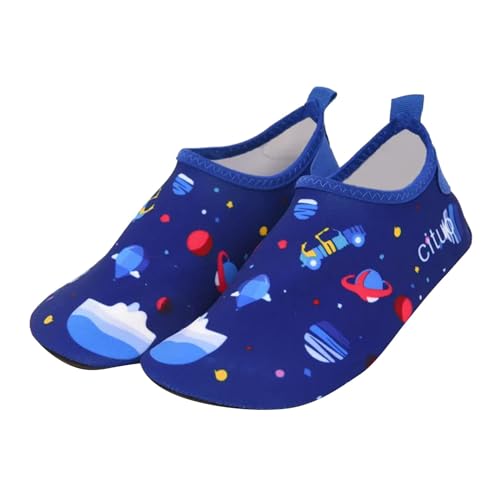 Generisch Badeschuhe Kinder Jungen Mädchen Wasserschuhe Strandschuhe Surf Atmungsaktiv Schwimmschuhe Aquaschuhe Schnell Trocknend Beach rutschfeste Barfussschuhe Neoprenschuhe 23-35 von Generisch