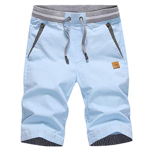 Generisch Baggy Jeans Herren 90er Jeans Slim fit Damen Kurze Hosen Herren Sport Herren-Jeanshosen Shorts Herren gelb 4-Himmelblau 4XL 19.99 von Generisch