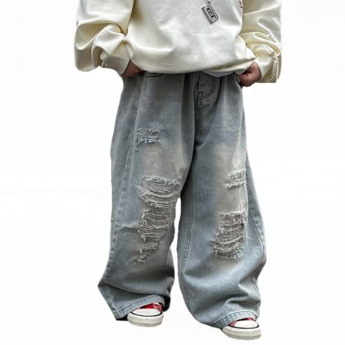 Generisch Baggy Jeanshosen,Jungs 164 Weites Bein Jeans Rapper Kostüm Kinder Barrel Denim Hose Straight Leg Denimhose Elastischem Bund Cargo Jeans Mode Stretch Streetwear Frühling Freizeithose,Blau Generisch Baggy Jeanshosen,Jungs 164 Weites Bein Jeans Rapper Kostüm Kinder Barrel Denim Hose Straight Leg Denimhose Elastischem Bund Cargo Jeans Mode Stretch Streetwear Frühling Freizeithose,Blau von Generisch