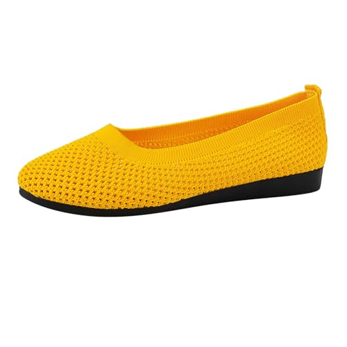 Generisch Ballerinas Damen Ballerinaschuhe Flache Barfußschuhe Sommerschuhe Sommer Weich Bequemes Freizeitschuhe Mädchen Elegant Ballerina Slip On Walkingschuhe Schlupfschuhe Sportlich Atmungsaktive von Generisch