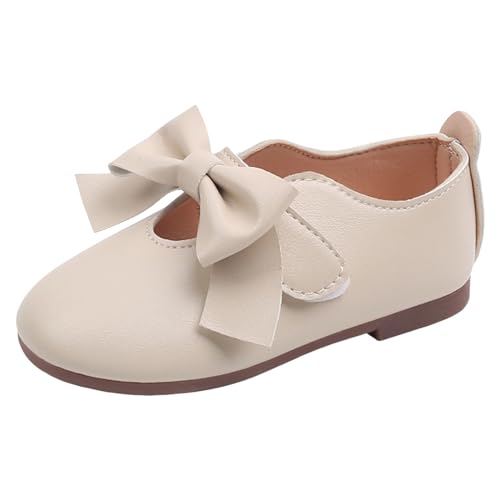 Generisch Ballettschuhe Mädchen Lackleder Oberteil Mit Modischer Schleife Flache Sohle Für Formelle Anlässe Tanzpractice Prinzessin Stil Kinderschuhe von Generisch