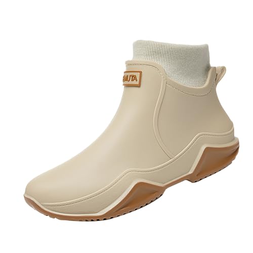 Generisch Barfuß Gummistiefel Wasserdichte Boots Damen Couples Beach Shoes Water Outdoor Yoga Summer Swim Women'S Schuhe Pflegeberufe Damen mit Motiven (Beige,39) von Generisch