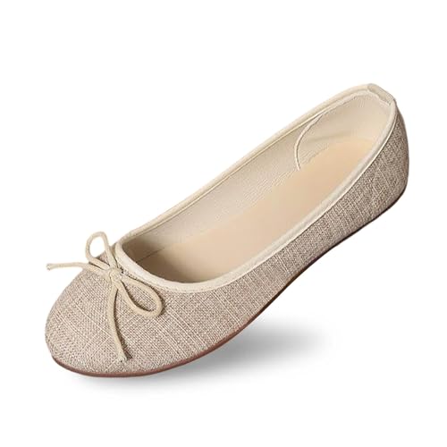 Generisch Barfußschuhe Damen Ballerina Schuhe Barfussschuhe Sommer Flache Barfuss Weiche Sommerschuhe Ballerinas Mädchen von Generisch