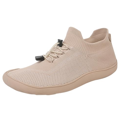 Generisch Barfußschuhe Damen Herren Knit Minimalistische Barfuss Schuhe Slip On Sneaker Outdoor Trail Running Walking Schuhe rutschfeste Fitness-Schuhe Aqua-Schuhe Strandschuhe Leichte Turnschuhe von Generisch