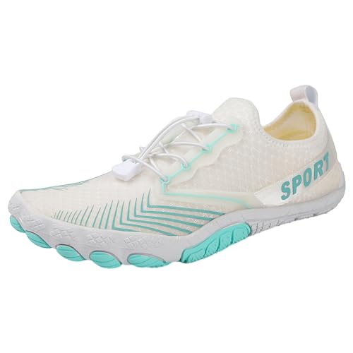 Generisch Barfußschuhe Herren Damen Leichte Strandschuhe Sommer Schwimmschuhe Pflege Schuhe Erwachsene Zehenschuhe Trekkingschuhe Freizeitschuhe Segelschuhe rutschfeste Ringerschuhe Tauchschuhe von Generisch