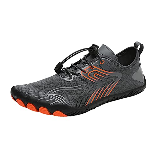 Generisch Barfussschuhe Herren Damen Leichte Strandschuhe Sommer Wasserschuhe Arbeitsschuhe Pflege Erwachsene Fahrradschuhe Trekkingschuhe Sneaker Schuhe rutschfeste Ringerschuhe Bequeme von Generisch