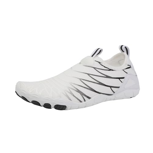Generisch Barfussschuhe Herren Leichte Wasserschuhe Atmungsaktive Sportschuhe Damen Pflege Schuhe Erwachsene Aquaschuhe Strandschuhe Slipper Ringerschuhe rutschfeste Tauchschuhe Segelschuhe von Generisch