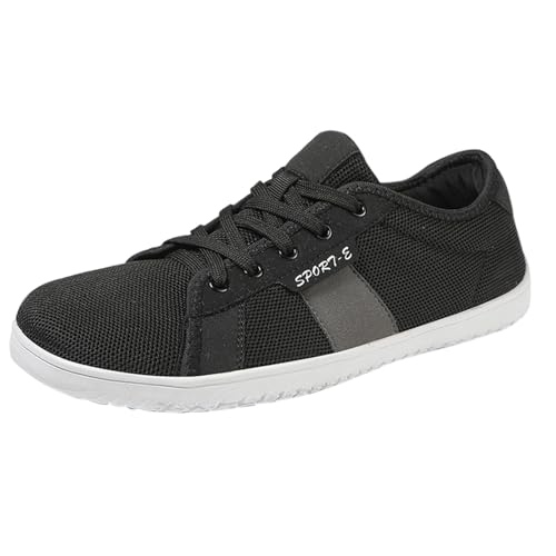 Generisch Barfußschuhe Herren Outdoor Wandern - Leichte Trekkingschuhe Herren Sommer Mesh Wanderschuhe Vermascht Freizeitschuhe Atmungsaktive Turnschuhe Bequem Flacheschuhe rutschfest Kletterschuhe von Generisch