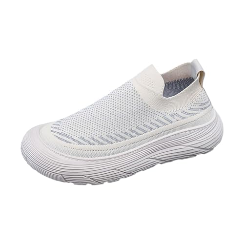 Generisch Barfussschuhe Herren Outdoor Winter Sneaker Mesh Turnschuhe Atmungsaktiv Sportschuhe Ultraleicht Freizeitschuhe Weichen Sohle Schlupfschuhe Komfort Joggingschuhe Einfarbig Walkingschuhe von Generisch