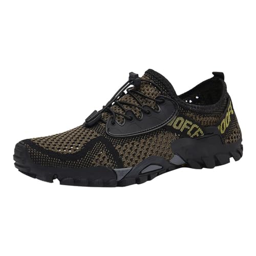 Generisch Barfußschuhe Herren Sport Wanderschuhe Große Größe Wasserschuhe Leicht Bequem Sneaker Schnelltrocknend Trekkingschuhe Atmungsaktive Schwimmschuhe Surfen Badeschuhe Einfarbig Freizeitschuhe von Generisch