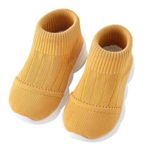 Generisch Barfußschuhe Kinder Infants Schuhe Hausschuhe Elastischer Knöchel rutschfeste Babyhausschuhe Loafer Flats Outdoor Turnschuhe von Generisch