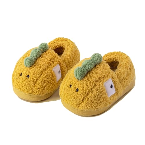 Generisch Barfußschuhe Kinder Lustige Hausschuhe mit Hinten Pantoletten Plüsch Filzpantoffeln Schaum Sohle Slippers Kids Weich Winterschuhe Drinnen Winter Pantoffeln von Generisch