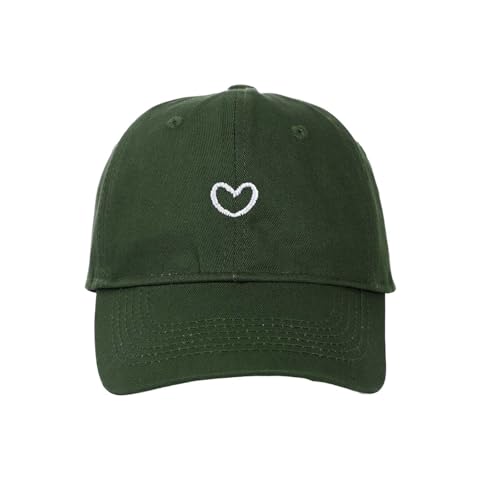 Generisch Baseball Cap Damen mit Herzförmiges Stickmuster Mütze Verstellbarem Kappe Outdoor Sports Cap von Generisch