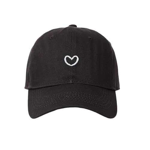 Generisch Baseball Cap Damen mit Herzförmiges Stickmuster Mütze Verstellbarem Kappe Outdoor Sports Cap von Generisch