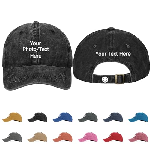 Generisch Baseball Caps für Herren Baseball Cap Damen Personalisierte Baseballkappe mit Drucken Text, Logo und Foto Verstellbarer Cappy Frauen Cap Herren von Generisch