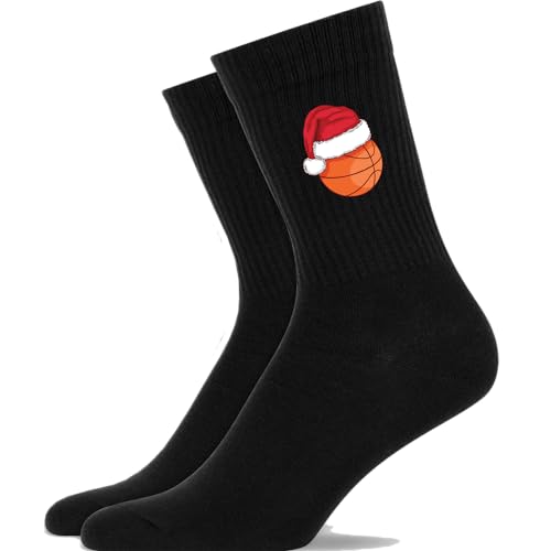 Generisch Basketball Weihnachten - Atmungsaktive Weihnachtssocke Sportsocke Weihnachtsgeschenk Tennissocken Socken von Generisch