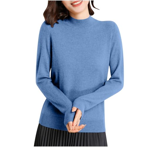 Generisch Baumwoll Pullover Damen Strick Pullover Dame Damen Pulli Pullover V-Ausschnitt Winter Baumwolle Pulli Pullover für Damen Basic Pullover Damen Bunte Pullover Damen Pullover Damen Winter von Generisch