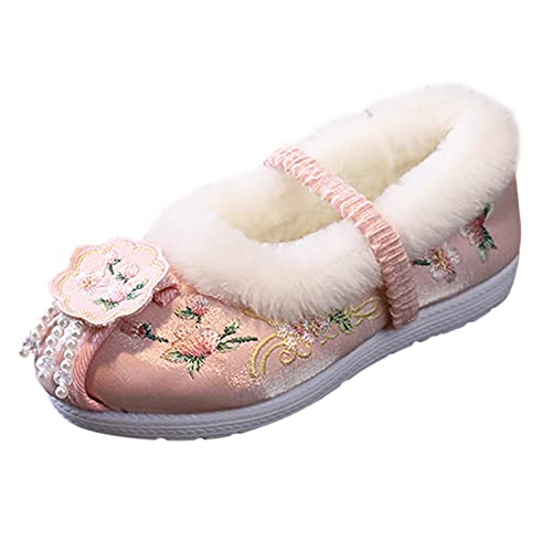Generisch Baumwolle Schuhe Kostüm Schuhe Kinder Baby Tuch Schuhe Neujahr Kleidung Schuhe Winterstiefel Jungen 32 (31.5 Little Child) von Generisch