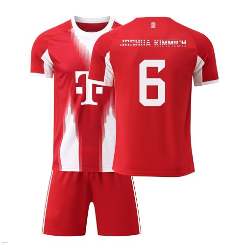 Generisch Bayern Trikot Kimmich Trikot 25/26 New Heimtrikot,6 Kimmich Trikot für Kinder/Herren/Damen,Authentisch Design,Atmungsaktiver Stoff von Generisch