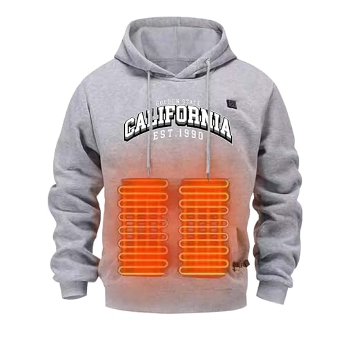 Generisch Beheizbarer Hoodie Herren Damen Heated Heizpullover 5 Heizzonen Hoodiebeheizbarer Wärme Heiz Pullover Kapuzenpullover Beheizter Hoody Plüsch Heizpulli mit Heizung Unisex Generisch Beheizbarer Hoodie Herren Damen Heated Heizpullover 5 Heizzonen Hoodiebeheizbarer Wärme Heiz Pullover Kapuzenpullover Beheizter Hoody Plüsch Heizpulli mit Heizung Unisex von Generisch