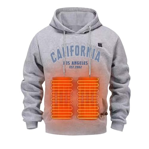 Generisch Beheizbarer Hoodie Herren Damen Heated Heizpullover 5 Heizzonen Hoodiebeheizbarer Wärme Heiz Pullover Kapuzenpullover Beheizter Hoody Plüsch Heizpulli mit Heizung Unisex Generisch Beheizbarer Hoodie Herren Damen Heated Heizpullover 5 Heizzonen Hoodiebeheizbarer Wärme Heiz Pullover Kapuzenpullover Beheizter Hoody Plüsch Heizpulli mit Heizung Unisex von Generisch