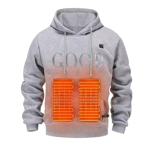 Generisch Beheizbarer Hoodie Herren Damen Heated Heizpullover 5 Heizzonen Hoodiebeheizbarer Wärme Heiz Pullover Kapuzenpullover Beheizter Hoody Plüsch Heizpulli mit Heizung Unisex Generisch Beheizbarer Hoodie Herren Damen Heated Heizpullover 5 Heizzonen Hoodiebeheizbarer Wärme Heiz Pullover Kapuzenpullover Beheizter Hoody Plüsch Heizpulli mit Heizung Unisex von Generisch
