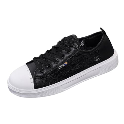 Generisch Bequeme Brautschuhe Flach Trachten Sneaker Damen Weiss Spitzen Trachtensneaker Elegant Flache Spitze Bestickte Freizeitschuhe Atmungsaktive Mesh Walkingschuhe Trachtenschuhe Damen Grün von Generisch