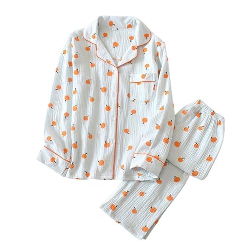 Bequeme Damen-Pyjama-Sets hochwertigem Stoff stilvolle Schlafmode für entspannte Nächte gemütliche Tage zu Hause (Light Blue, M) von Generisch