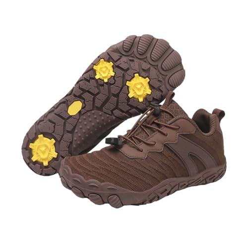 Generisch Bergsteigerschuhe Anti Rutsch Verschleißbeständig atmungsaktive Klettern Wandern Freizeit Indoor Sport Fitness Fliegen gewebte Schuhe (Khaki,42) von Generisch