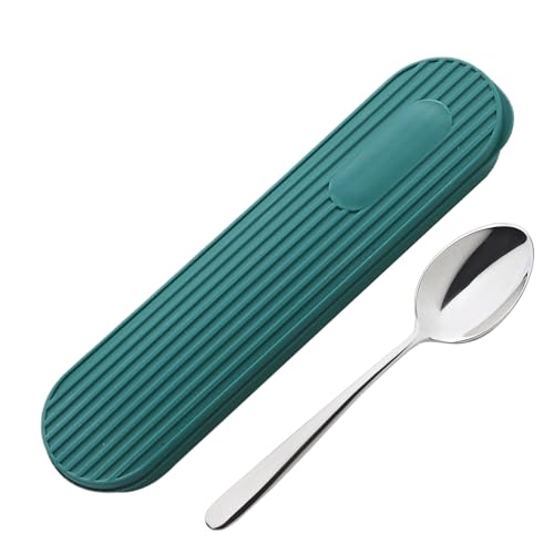Generisch Besteck Reise Etui | Outdoor Geschirr Aufbewahrungsbox | Kompakter Utensilien-Organizer Für Rucksackreisen Beruf Schule Picknick Wandern Camping von Generisch