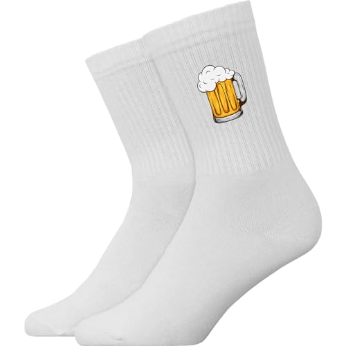 Generisch Bierkrug - Atmungsaktive Sportsocken Tennissocken Crew Socks Baumwolle Socken von Generisch