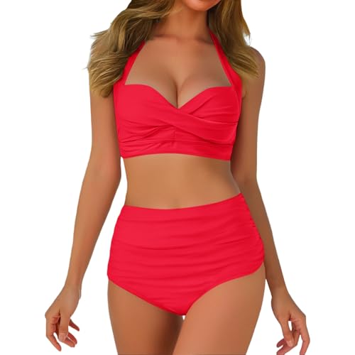 Generisch Bikini Damen Set V-Ausschnitt Badeanzug mit Vollständiger Abdeckung Vorne Bademode Hohe Taille Zweiteiliger Strandbekleidung Bauchkontrolle Swimsuit Gepolsterte Bademode Bikini Sets Generisch Bikini Damen Set V-Ausschnitt Badeanzug mit Vollständiger Abdeckung Vorne Bademode Hohe Taille Zweiteiliger Strandbekleidung Bauchkontrolle Swimsuit Gepolsterte Bademode Bikini Sets von Generisch
