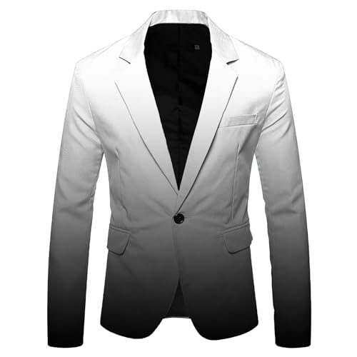 Generisch Blazer Herren 3D Farbverlauf Sakko Modisch Party Anzüge Ferizeit-Jackett Funky Anzug Neon Farbigen Anzugjacke Modern Sportlich Reverskragen AnzugSakko Jacke Slim Fit Anzugmantel Generisch Blazer Herren 3D Farbverlauf Sakko Modisch Party Anzüge Ferizeit-Jackett Funky Anzug Neon Farbigen Anzugjacke Modern Sportlich Reverskragen AnzugSakko Jacke Slim Fit Anzugmantel von Generisch