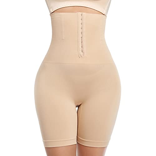 Generisch Body Shaper Damen Baumwolle Mit Bein Große Größen Bauchweg Hose String Nahtlos Stark Formend Shaping Shorts Shapewear High Waist Corsage Kurz Miederhose Bauchweg Unterhose von Generisch