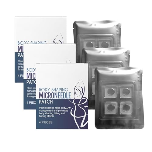Generisch Body Shaping Microneedle Patch SMGT-GLP-1 Nano Micro Needle Plaster Professionelle Haut und Körperpflege Patch beruhigende Körper Haut Massage Abdeckung reduzieren Taille Aufkleber (3Pcs, M) von Generisch