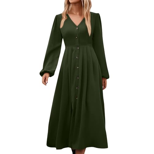 Generisch Boho Kleider Damen Sommer Hawaii Blumenkleid Wickelkleid Kleid Sommer Damen Midi Langarm Blumen Damenkleider V-Ausschnitt Freizeit Elegant Maxikleid Große Größen Shirtkleid Armeegrün Generisch Boho Kleider Damen Sommer Hawaii Blumenkleid Wickelkleid Kleid Sommer Damen Midi Langarm Blumen Damenkleider V-Ausschnitt Freizeit Elegant Maxikleid Große Größen Shirtkleid Armeegrün von Generisch