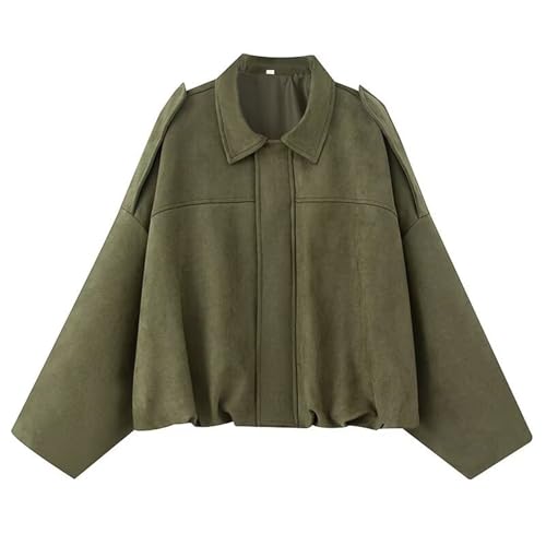 Generisch Bomberjacke Damen Herbst Wildlederjacke Kurz Winterjacke Oversized Übergangsjacke Mantel mit Reißverschluss Herbstjacke Suede Jacket Elegant Blouson Jacke Braun Generisch Bomberjacke Damen Herbst Wildlederjacke Kurz Winterjacke Oversized Übergangsjacke Mantel mit Reißverschluss Herbstjacke Suede Jacket Elegant Blouson Jacke Braun von Generisch