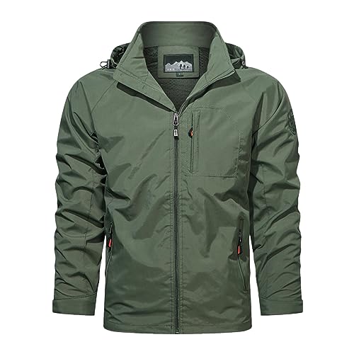 Generisch Bomberjacke für Herren - Sonenschutz Jacke Herren Ultraleichte Sportbekleidung Biker Motorradjacke Outdoor-Freizeit-Cardigan-Jacken jogging leichtes Futter Outdoor Sportjacke von Generisch