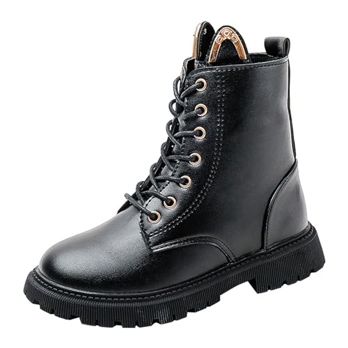 Generisch Boots Mädchen Kinder Stiefelschuh Chelsea Boot High-Top Stiefel Winterschuhe Bequeme weiche Sohle mit Seitlichem Reißverschluss Oktoberfest Freizeit Stiefeletten Bequemes von Generisch