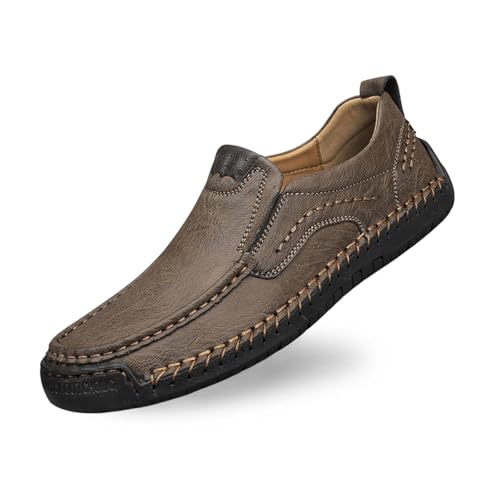 Generisch Bootsschuhe Herren, Mokassins Herren Trachtenschuhe Hochzeitsschuhe Leder Slipper Moccasins Mittelalter Schuhe Espadrilles Bootsschuhe Sommerschuhe Loafer von Generisch