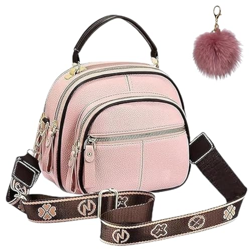 Generisch Bousalutend Classic Multifunctional Compartment Crossbody Bag, Women's Stylish Handbag, Retro PU Leather Shoulder Bag von Generisch