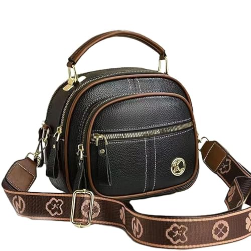 Generisch Bousalutend Crossbody Bag,Classic Multifunctional Compartments Adjustable Classic Luxury Multifunctional Compartments (Black) von Generisch