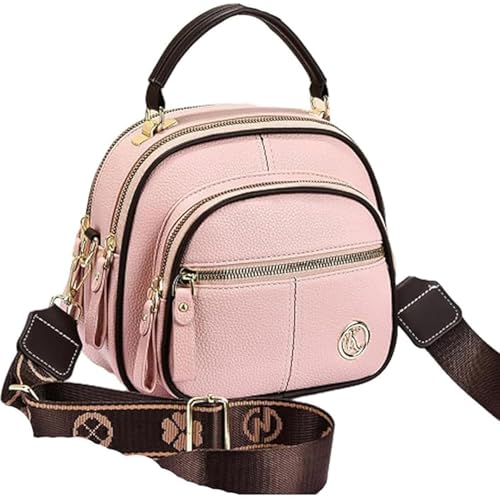 Generisch Bousalutend Crossbody Bag,Classic Multifunctional Compartments Adjustable Classic Luxury Multifunctional Compartments (Pink) von Generisch