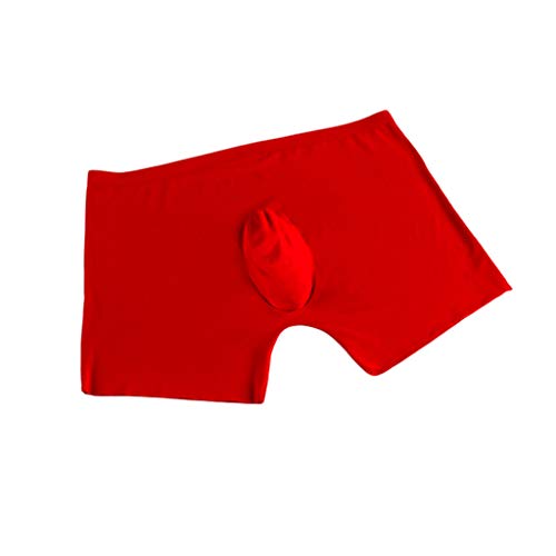 Generisch Boxer Shorts Aus Eisseide Für Männer Seamless Herren Unterhosen Eisseide Transparent Durchsichtig Boxershorts Transparente Retroshorts Atmungsaktive Nahtlose Rot männer Unterhosen von Generisch