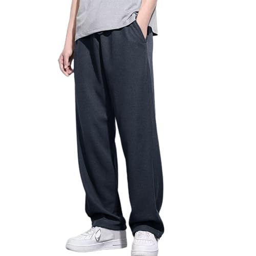 Generisch Breite Jogginghose Herren Baggy Sweatpants Baumwolle Elastische Taille Jogging Hose Jogginghose Breite Weites Bein Sporthose Lang Sweat Pants Men Winter Warme Männer Sweathose Mit Taschen von Generisch