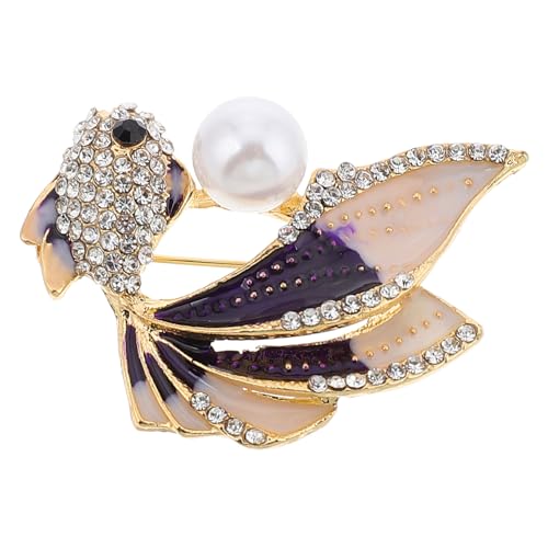 Generisch Brosche Anstecknadel für Damen Einzigartiges Meereslebewesen Ornament für Schals Cardigans Hüte Bringt Eleganten Unterwasser Outfit von Generisch